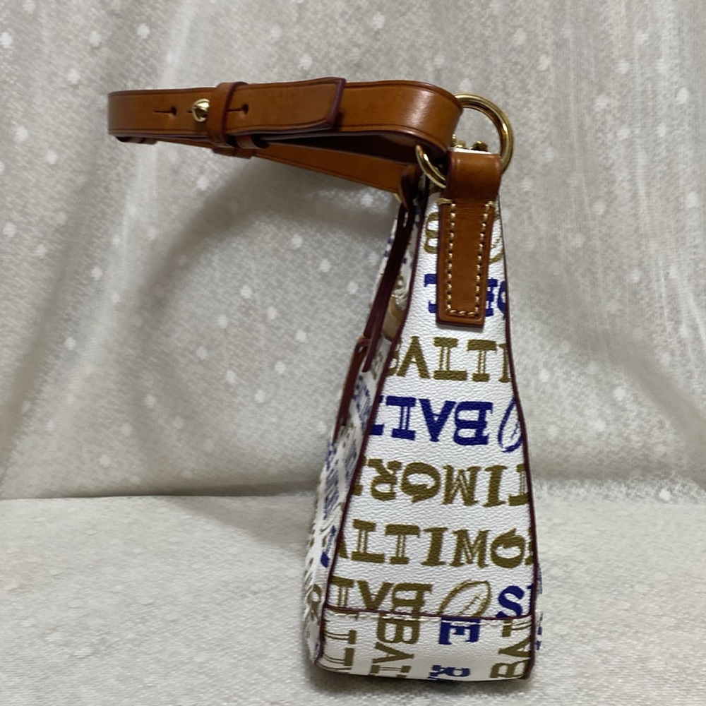 Dooney & Bourke Baltimore Ravens Doodle Small Kiley Hobo - Picture 8 of 16